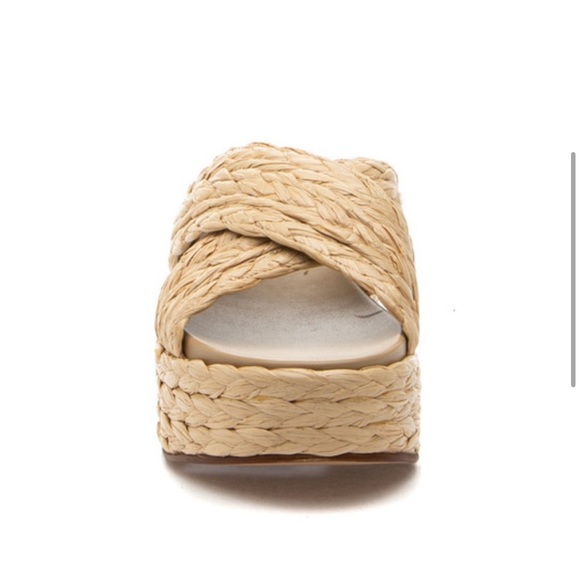 NWT J/SLIDES QUIVER Natural Raffia Sandal - Picture 4 of 15